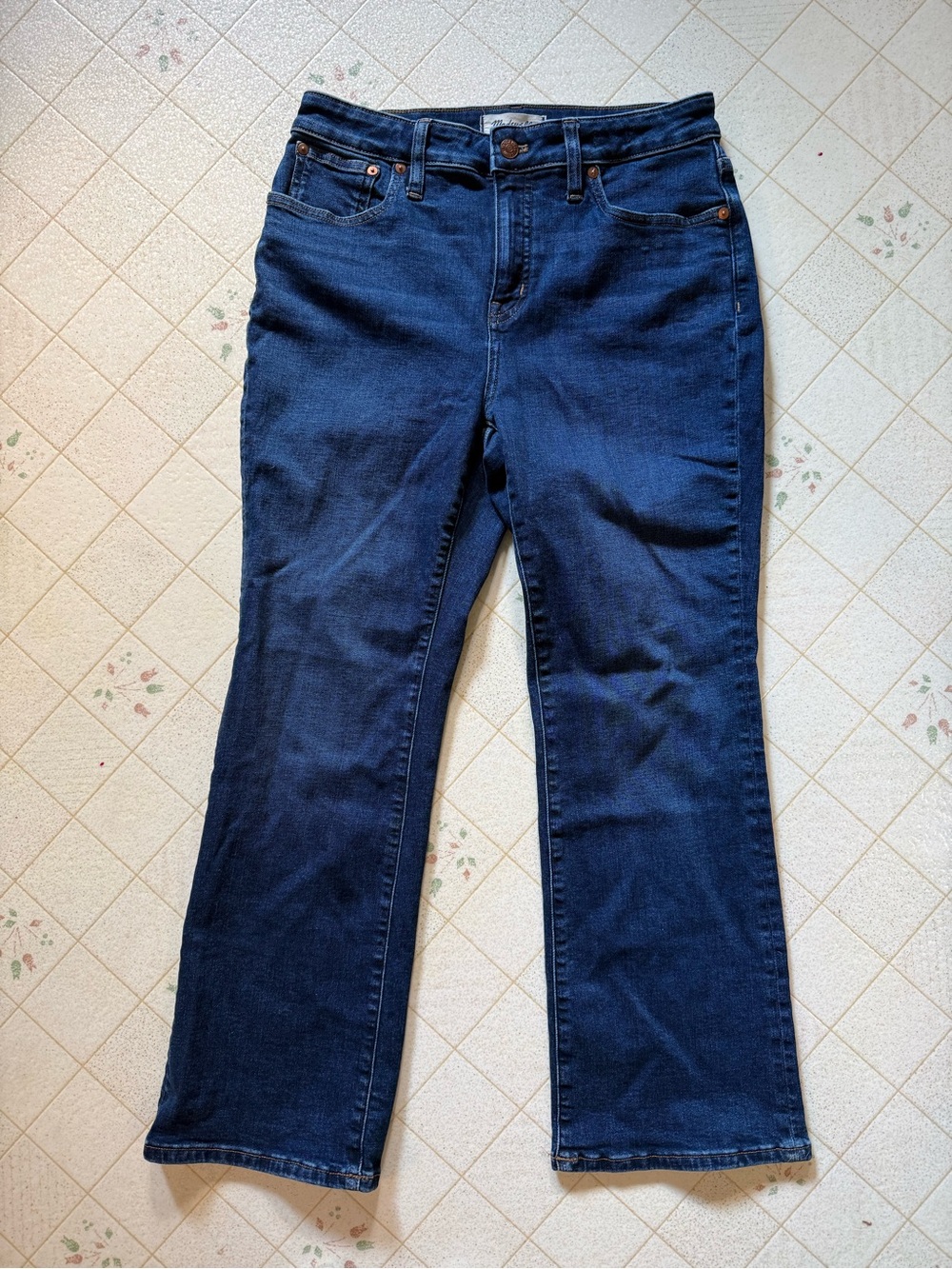 Madewell Curvy Kickout Classic Women's Dark Blue Straight-Leg Jeans size 29